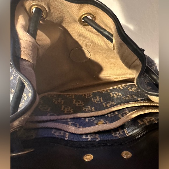 Signature Canvas Dooney & Bourke - Backpack - Blue Fabric Denim - Picture 14 of 15